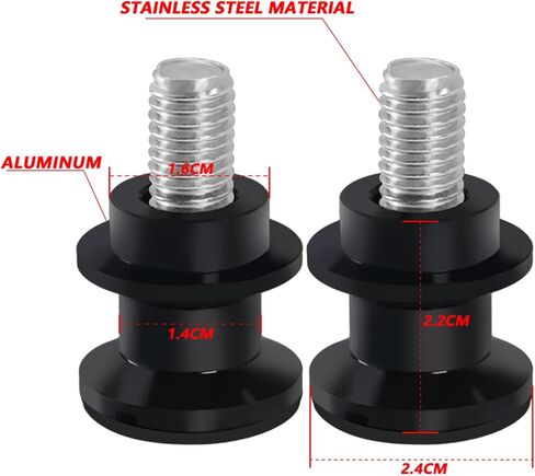 6MM CNC Swingarm Spools Sliders Stand Fit For RSV4 YZF-R7 YZF R3 R25 R6 R1 YZF600R FZ1 FZ6 FZ8 FJ09 FZ09 FZ10 MT03 MT-07 FZ07MT09 MT10 XSR700 XSR900 Tracer 9GT and Other Models in Saudi Arabia
