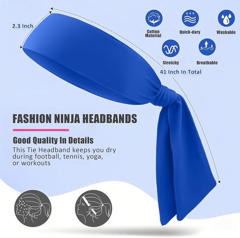 ربطة عنق رأسه للنساء والرجال - عصابات نينجا ، عصابات تجريب التبريد ، عصابة عرق الفتل للتنس ، كرة السلة ، كرة القدم ، ألعاب القوى ، الجري ، الرياضة in Kuwait
