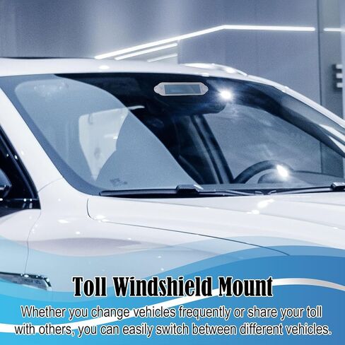 Boxob 2PCS EZ PASS حامل ، EZ PASS Strips with undamive & Strong Acture Cups Universal Transponder in Saudi Arabia
