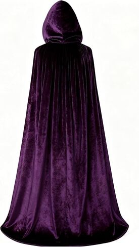 Anime Cosplay Costume Women, Purple Cape Cloak Robe Accessories Set Halloween in Saudi Arabia
