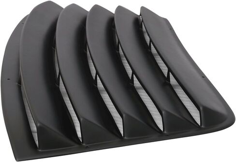 IKON MOTORSPORTS Window Louver Compatible with 2008-2023 Dodge Challenger, Unpainted Black PUR Rear Windshield Louver Sun Shade Cover in Saudi Arabia