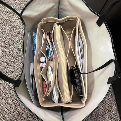 إدراج منظم المحفظة لحقائب اليد ، وإدراج منظم حقيبة حمل ، وحقيبة في حقيبة متوافقة مع Longchamp ، لا مثيل لها ، وسرعة وأكثر (أسود ، متوسطة) in Kuwait