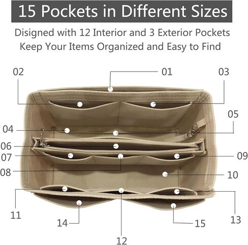 إدراج منظم المحفظة لحقائب اليد ، وإدراج منظم حقيبة حمل ، وحقيبة في حقيبة متوافقة مع Longchamp ، لا مثيل لها ، وسرعة وأكثر (أسود ، متوسطة) in Kuwait