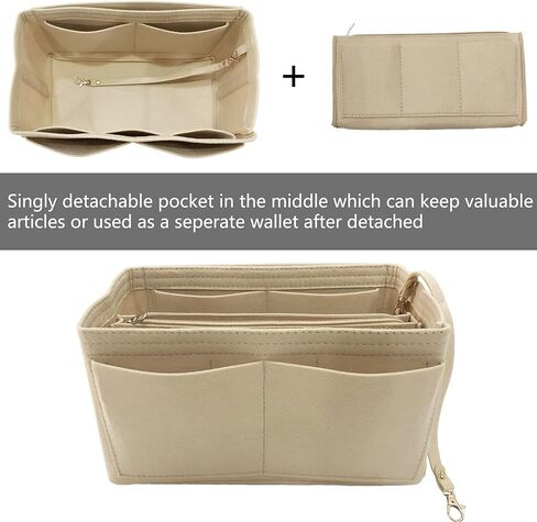 إدراج منظم المحفظة لحقائب اليد ، وإدراج منظم حقيبة حمل ، وحقيبة في حقيبة متوافقة مع Longchamp ، لا مثيل لها ، وسرعة وأكثر (أسود ، متوسطة) in Kuwait