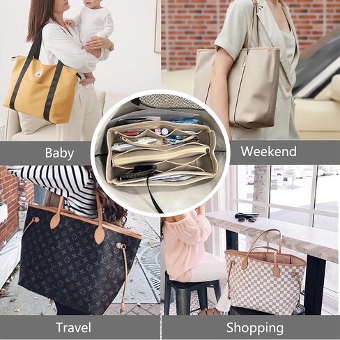 إدراج منظم المحفظة لحقائب اليد ، وإدراج منظم حقيبة حمل ، وحقيبة في حقيبة متوافقة مع Longchamp ، لا مثيل لها ، وسرعة وأكثر (أسود ، متوسطة) in Kuwait