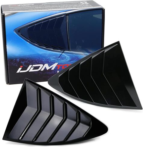 ijdmtoy اليسار/اليمين لمعان الكربون الانتهاء من الألياف السباق النمط الخلفي نافذة مغرفة الهواء تنفيس/supates متوافق مع 2013-2021 scion fr-s subaru brz و toyota 86 in Saudi Arabia