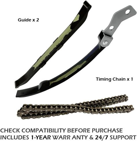 Cam Timing Chain & Guide for Moto 4 TTR230 TW200 Bear Tracker 250 Timberwolf 250 XT225 XT200 XT125 OEM#5H0-12231-00-00 5N0-12241-00-00 in Saudi Arabia