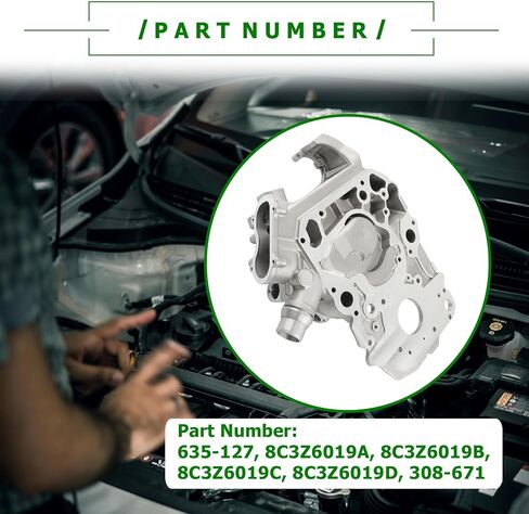 8C3Z6019B Aluminum Engine Timing Chain Cover Compatible with Ford F250 F350 F450 F550 Super Duty 2008-2010 in Saudi Arabia
