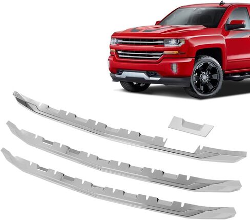 G-PLUS Front Bumper Grille Grill Compatible with Chevy Silverado 1500 Hybrid 2009-2013/Fit Silverado 1500 XFE 2010-2013/Fit Silverado 1500 LS LT LTZ WT 2007-2013 25810707, 19303978 in Saudi Arabia