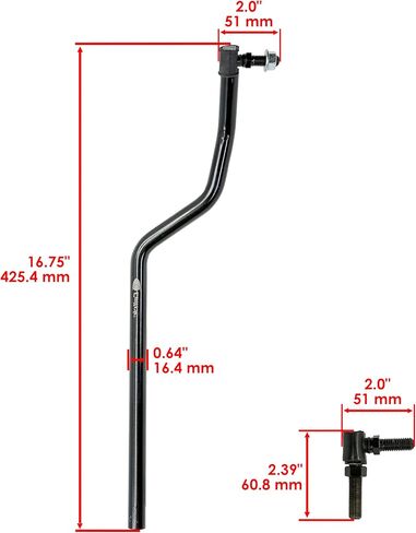 Caltric Right Side Drag Link Compatible with John Deere GY20492 in Saudi Arabia