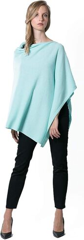 Asymmetrical 100% Cashmere Draped Poncho Dress Topper in Saudi Arabia