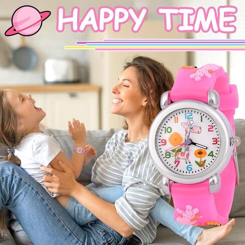 Kids Watch, 3D Cartoon Toddler Watches, Analog Quartz Watches for Girls Boys with Comfortable Silicone Band Best Toys Gifts for Girls Boys Age 3-12 in Kuwait