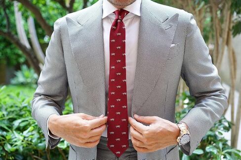OTAA The Navy Blue Anchor Tie | Formal Neckties for Men | Groomsmen Wedding Ties | Designed by the Brothers at in Saudi Arabia
