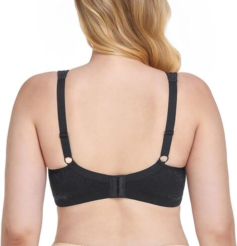 TELIMUSSTO Women's Full Cup Minimizer Bra Wide Straps Non Wired Non Padded Plus Size Comfort Everyday Bra in Saudi Arabia