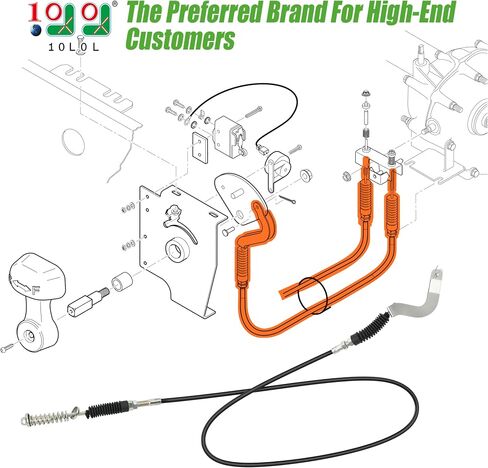 10L0L Golf Cart Transmission Forward Reverse Shift Cable for EZGO ST350/ST480/MPT 1200 Workhorse Gas Models 1996-2001, Replace OEM 72341-G01 in Saudi Arabia