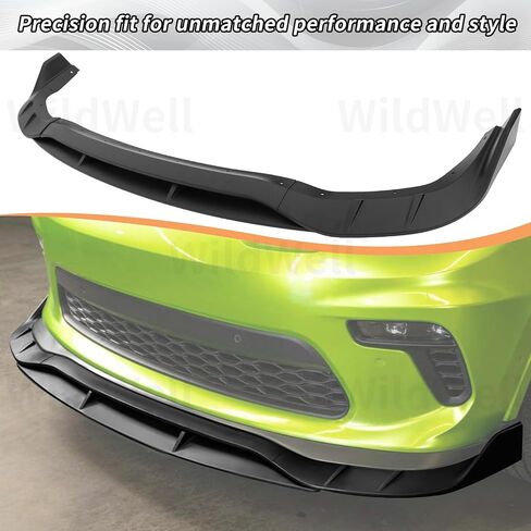WildWell Front Bumper Lip for 2021-2025 Dodge Durango SRT Hellcat Only, Durango Front Lip Air Dam Chin Spoiler Protector Splitter Glossy Black in Saudi Arabia