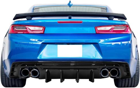 Ikon Motorsports الناشر الخلفي المصدفة الوفير متوافق مع 2016-2024 شيفروليه كامارو (باستثناء نموذج ZL1) ، أسود لامع PP Ikon النمط in Saudi Arabia