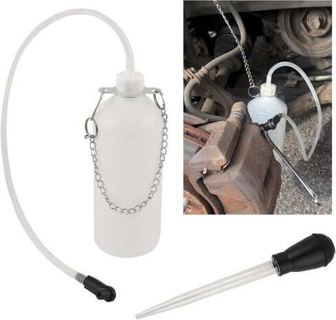 Brake Bleeder Kit with 1L Brake Bleeder Bottle & 30ml Fluid Extractor,One Person Brakes Fluid Bleeders Kit for Quick Brakes Fluids Replacement,Universal Break Bleeders Kits in Saudi Arabia