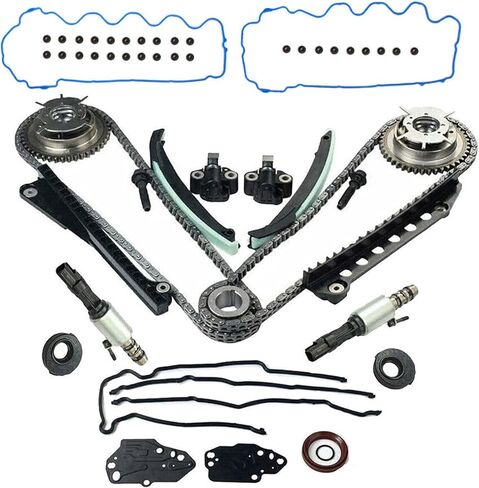 لـ 5.4L Triton 3V لـ Ford F150 لـ Lincoln Timing Chain Kit + Cam Phasers + VVT Valves 3R2Z6A257DA ، 8L3Z-6M280-B in Kuwait