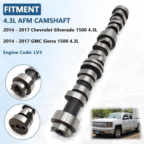 4.3L AFM Camshaft Kit Fit for 2014-2017 Chevrolet Silverado 1500, GMC Sierra 1500 4.3L LV3 Engine, Includes Lifters, Head Gasket Set, Bolts, Replace OE: HGS4243 12633773 in Saudi Arabia