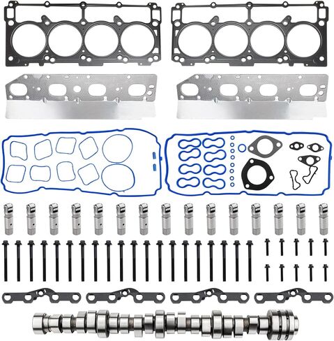 MDS 5.7L V8 HEMI عمود الحدبات طقم مع مجموعة حشد رأس المحرك لدودج رام 1500 V8 2009-2015 استبدال 53021726AC ، 53021726AD ، 53021726AE ، 53021726AC ، 53021726AD ، 530217AE ، HS26423PT in Kuwait