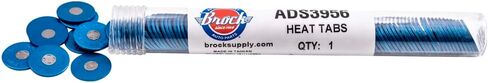 علامات تبويب حرارة المحرك البحري Brock - مؤشر مضمون ومؤشر معتمد - يذوب المركز في 195-200F/90-93C - 100 علامة تبويب حرارة لكل أنبوب in Saudi Arabia