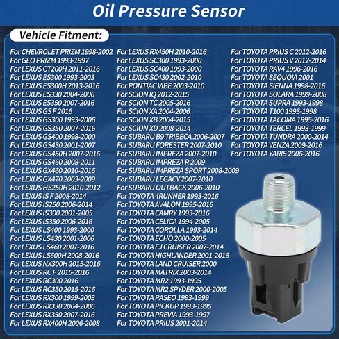 No.88924478 Engine Oil Pressure Sensor Sender Switch for TOYOTA RAV4 Sequoia Sienna Solara Tacoma Tercel Tundra Venza Yaris 4Runner Avalon Camry Celica Corolla in Saudi Arabia