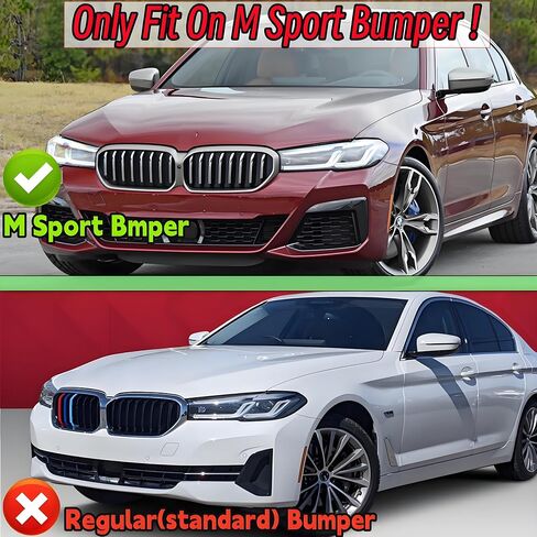 Front Bumper Lip Splitter Spoiler Fit for BMW 5 Series (G30 M Sport Only) M550i/ 530e/ 530i/ 540i 2017 2018 2019 2020 Painted Gloss Black Accessories Air Chin Body Kit in Saudi Arabia