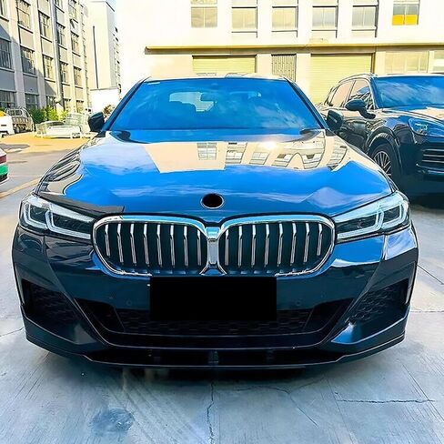 Front Bumper Lip Splitter Spoiler Fit for BMW 5 Series (G30 M Sport Only) M550i/ 530e/ 530i/ 540i 2017 2018 2019 2020 Painted Gloss Black Accessories Air Chin Body Kit in Saudi Arabia