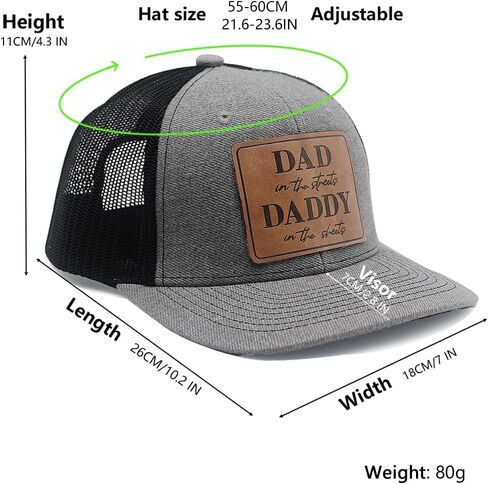 Daddy to Be Dad in The Street Daddy in The Sheets Hat Daddy Leather Patch Baseball Cap Gifts for Him Father's Day Birthday in Kuwait
