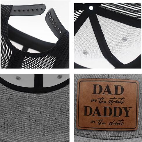 Daddy to Be Dad in The Street Daddy in The Sheets Hat Daddy Leather Patch Baseball Cap Gifts for Him Father's Day Birthday in Kuwait