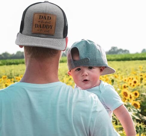 Daddy to Be Dad in The Street Daddy in The Sheets Hat Daddy Leather Patch Baseball Cap Gifts for Him Father's Day Birthday in Kuwait