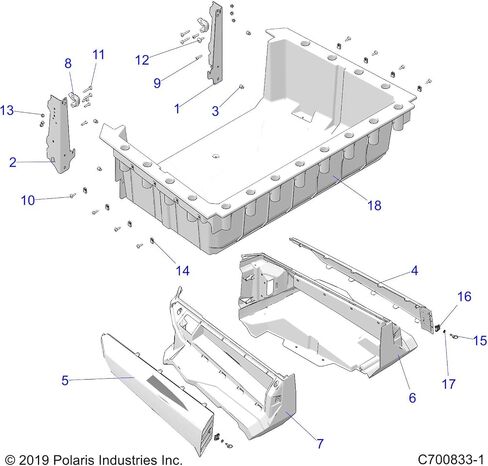 Polaris 1/4 Turn Fastener, 16mm Long, Genuine OEM Part 7661969, Qty 1 in Saudi Arabia