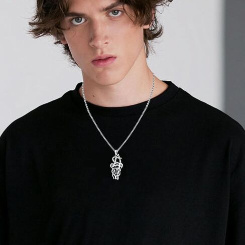 Bat Cross Coffin Necklace 925 Sterling Silver Gothic Black Coffin Shape Pendant Bat Jewelry Halloween Gifts for Women in Saudi Arabia