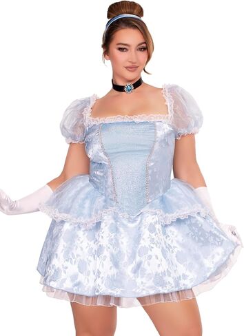 Leg Avenue Women's Ballroom Babe Cinderella Costume Includes Dress, Jeweled Choker, and Headband in Saudi Arabia