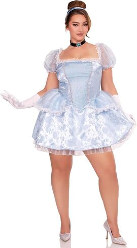 Leg Avenue Women's Ballroom Babe Cinderella Costume Includes Dress, Jeweled Choker, and Headband in Saudi Arabia