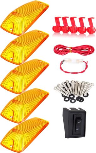 CAB Marker Light Amber Cover for Chevrolet C1500 1990-1991 1993 1997-1999 ، for Chevrolet C2500 1992 1994-2000 ، for Chevrolet C3500 1991 1993 1996-1998 in Kuwait
