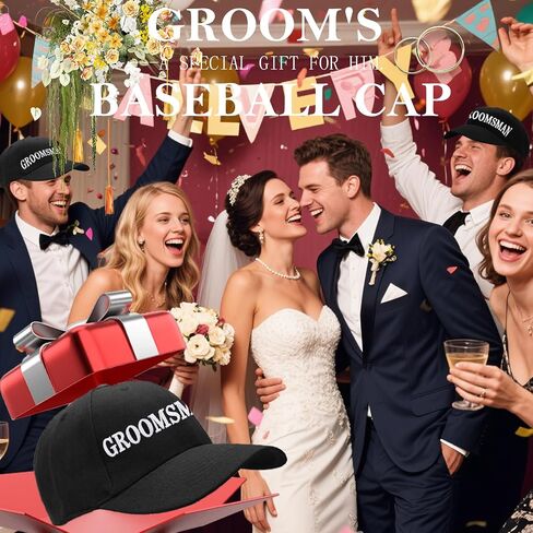 Groomsman Wedding Hats, for Wedding Parties, Fun Hats to Identify The Best Man in Saudi Arabia
