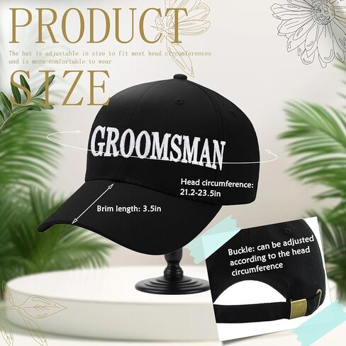 Groomsman Wedding Hats, for Wedding Parties, Fun Hats to Identify The Best Man in Saudi Arabia