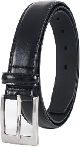 Mens Belts Leather 1 1/8" Single Prong Buckle for Suits,Jeans,Uniforms - Gift for Men in Saudi Arabia