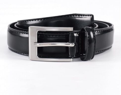 Mens Belts Leather 1 1/8" Single Prong Buckle for Suits,Jeans,Uniforms - Gift for Men in Saudi Arabia