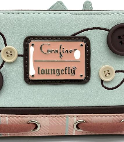 Loungefly Coraline Garden Party Zip-Around Wallet – Officially Licensed, Faux Leather, Embroidered Details, Multiple Card Slots in Saudi Arabia