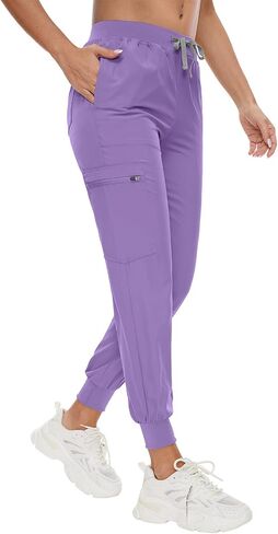Viaoli Scrubs for Women Set - Scrub Top & Jogger Scrub Pants Fcrubs ، frysing forms for women pet in Kuwait