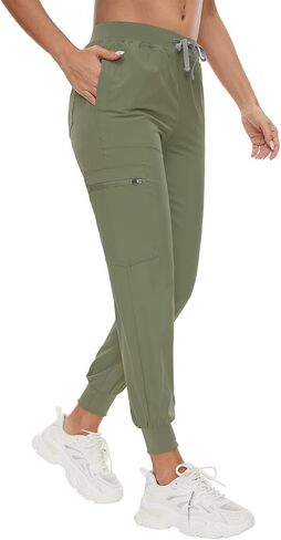 Viaoli Scrubs for Women Set - Scrub Top & Jogger Scrub Pants Fcrubs ، frysing forms for women pet in Kuwait