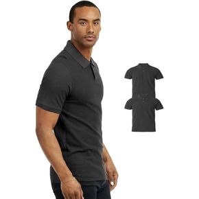 Men's Cotton Polo Shirts 2Pack,S-3XL Polo Collared T-Shirt Short Sleeve Lightweight Casual Golf Shirts in Kuwait