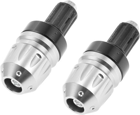 2pcs Bar Motorcycle Bar تنتهي قابس Universal Handbar Bar Caps سبيكة الألومنيوم لمدة 7/8 "22 مم نغمة فضية المقود in Saudi Arabia