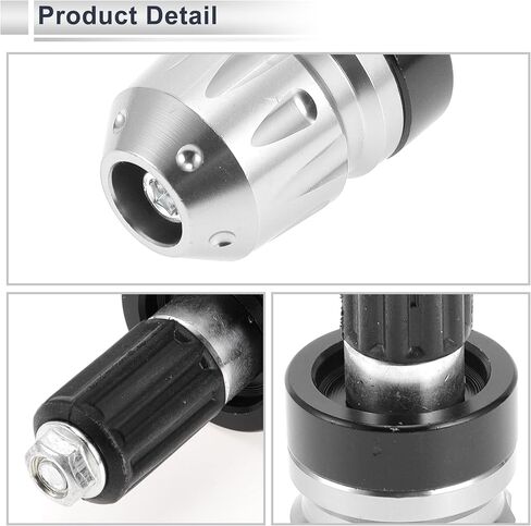 2pcs Bar Motorcycle Bar تنتهي قابس Universal Handbar Bar Caps سبيكة الألومنيوم لمدة 7/8 "22 مم نغمة فضية المقود in Saudi Arabia