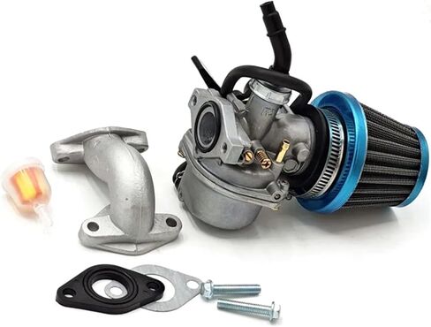 Carburetor PZ19 19MM مع مكبنة مرشح الهواء لـ 70 90 110 125CC ATV Quad 4 Wheeler Dirt Bike Motorbike (19 مجموعة كاملة) in Saudi Arabia