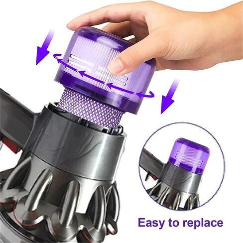 3 PACK Filter Replacement for V12 Detect Slim Cordless Vacuum and V12 Slim Vacuums in Saudi Arabia