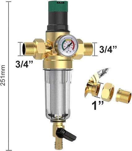 1''x3/4 '' مرشح أنبوب منظم منظم ضغط الهواء المنظم in Saudi Arabia
